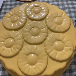 Yellow Floral Bakeware Mold